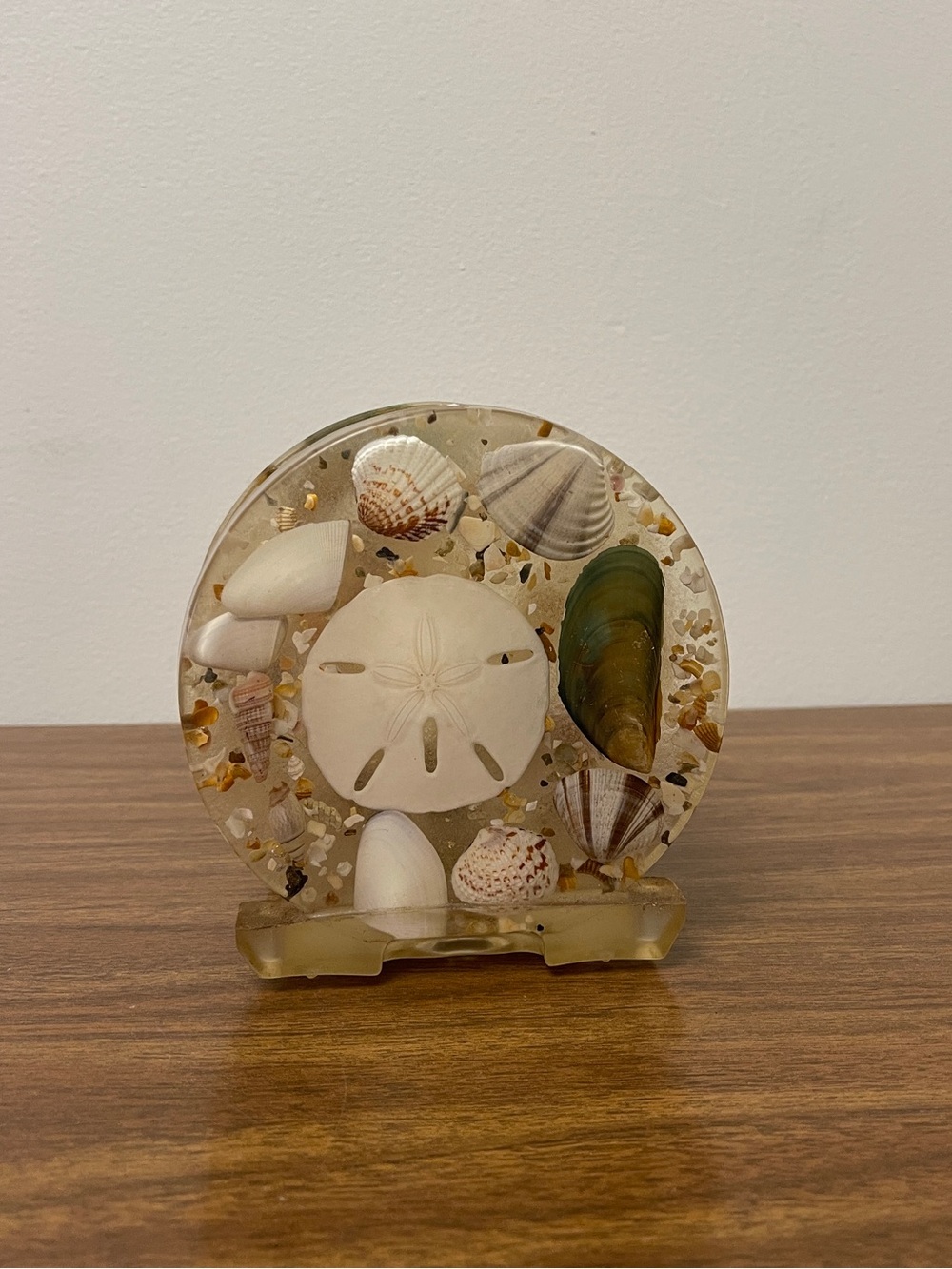 Vintage Lucite Coastal Beach Napkin Holder